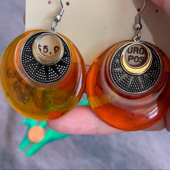 80s Vintage smokey hoops - Picture 2 of 3